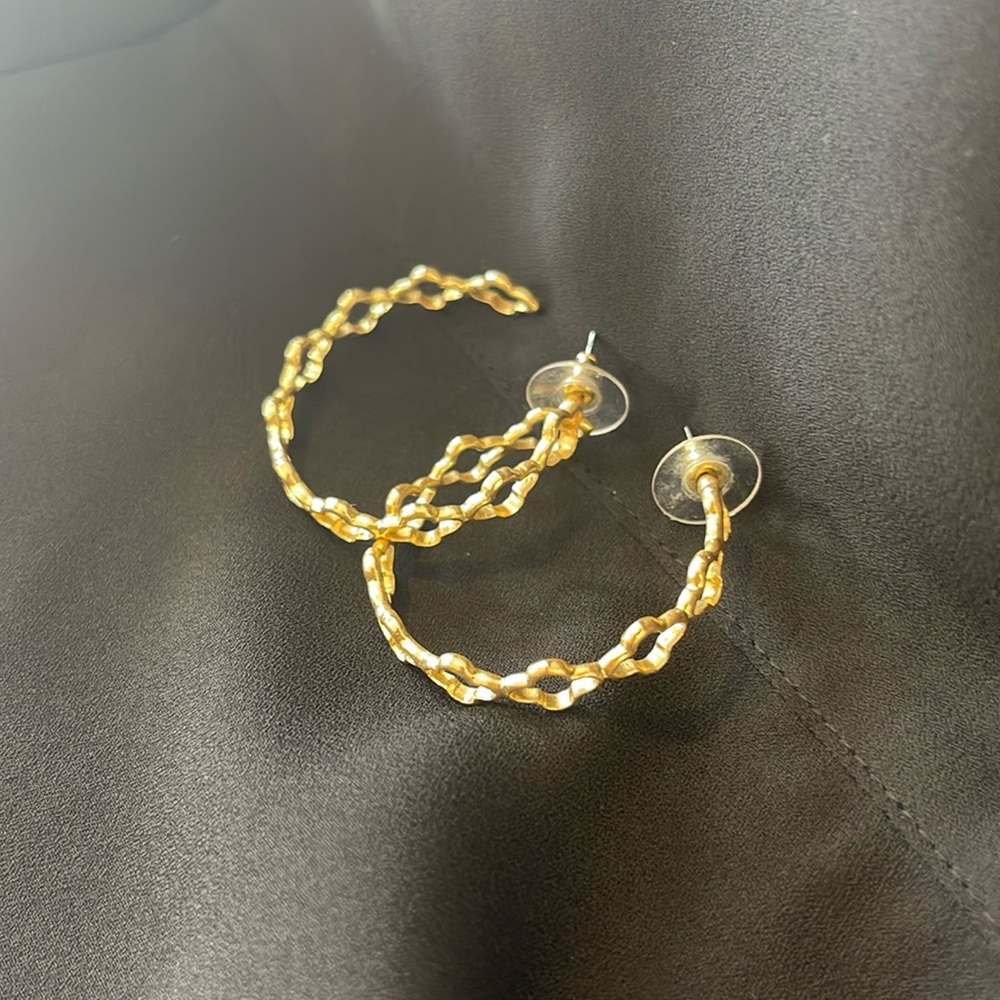 KENDRA SCOTT Abbie Gold Hoop Earrings